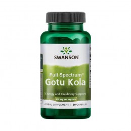 Swanson Gotu Kola, 435 mg, 60 Capsule Beneficii Gotu Kola: o veche planta energizantă ayurvedică, fiecare capsulă furnizează 435