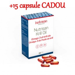 KrillOil Omega-3 60 Capsule, tratament colesterol marit Nutrisan Krill Oil - Ulei de Krill Omega 3. Ameliorator colesterol rau s