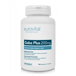Supliment alimentar GABA Plus+Inositol (Acidul Gamma-Aminobutiri) 100 capsule, Eurovital Beneficii GABA Plus: pentru somn linist