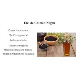 Belle&Bio Ulei Chimen Negru Bio 500mg 120 Capsule (Negrilica, Nigella sativa) Beneficii Ulei de Chimen Negru Bio: stimuleaza sis