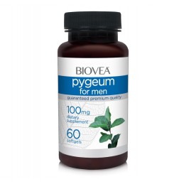 Biovea Pygeum (pentru bărbați) 100 mg 60 Capsule Beneficii Pygeum: reducerea edemului prostatei, reduce colesterolul, ajută la r