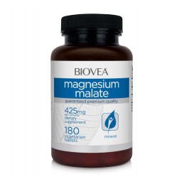 Malat de Magneziu 425mg, 180 Tablete (ajuta la eliminarea metalelor grele din organism, cresterea performantelor sportive) Benef