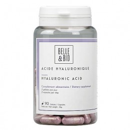 Belle&Bio Acid Hialuronic + Colagen Marin 90 capsule Beneficii Acid Hialuronic: complex cu Acid Hialuronic, Colagen marin si Vit