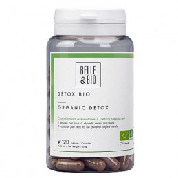 Belle&Bio Detox Bio 120 Capsule, Detoxifiere organism Beneficii Detox Bio: efect diuretic, drenaj al organismului, detoxifica or