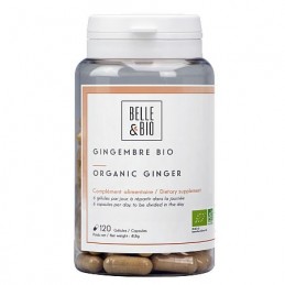 Belle&Bio Ghimbir Bio 120 capsule Beneficii Ghimbir: ofera energie si vitalitate, eficient impotriva trasmiterii bolilor, promov