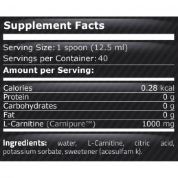 Pure Nutrition USA L-Carnitina cu Guarana 1000 ml (Arzator de grasimi) Carni Max, L-Carnitina cu Guarana si Ceai verde 1000 ml.
