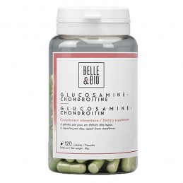 Belle&Bio Glucozamina si Condroitina 120 capsule (Artrita, reduce durerile articulare) Beneficii Glucosamina-Condroitina: contin