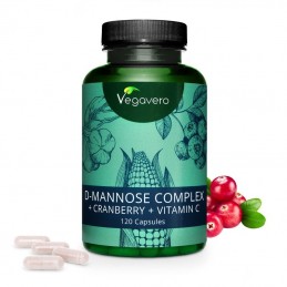 Vegavero D-Mannose - D-Manoza Complex 120 Capsule Beneficii D-Mannose: nu interferează cu reglarea normală a zahărului din sânge