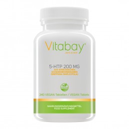 5-HTP 200 mg - 240 Tablete (ajuta la atenuarea anxietatii si stresului, creste natural nivelul de Serotonina) Beneficii 5-HTP: a