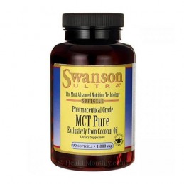 Swanson Ultra MCT ulei Pur 1,000 Mg 90 Gelule Beneficii MCT ulei: ajuta in arderea grasimilor si in regimul de slabire, eficient