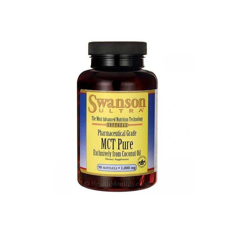 Swanson Ultra MCT ulei Pur 1,000 Mg 90 Gelule Beneficii MCT ulei: ajuta in arderea grasimilor si in regimul de slabire, eficient