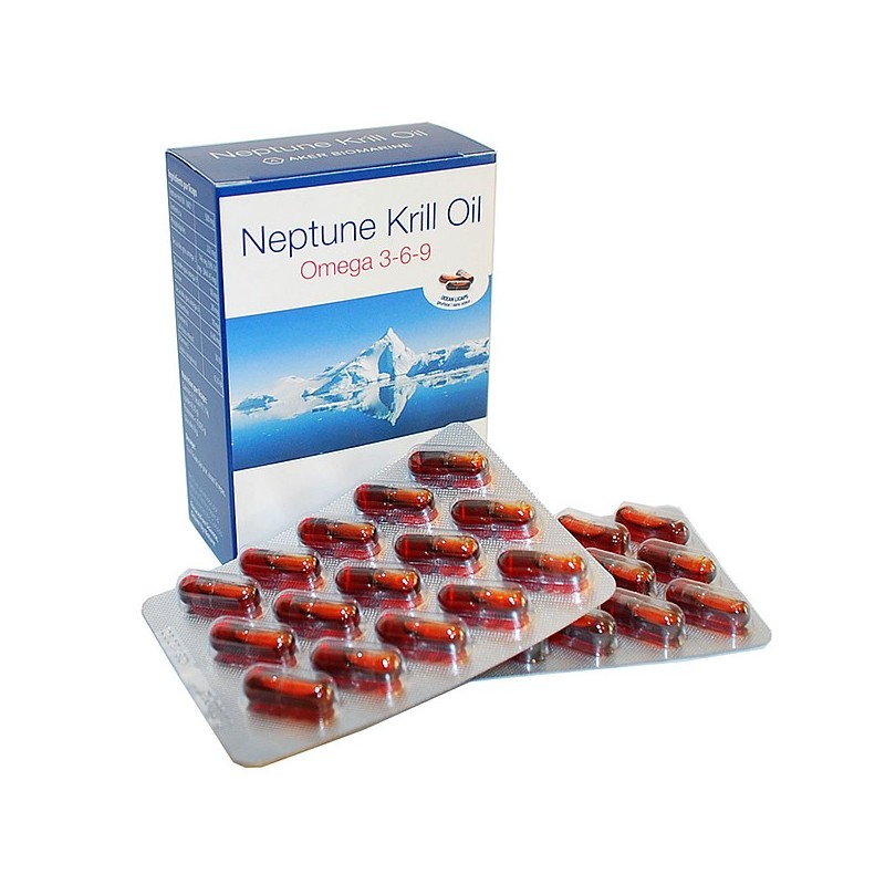 Omega 3-6-9, Neptune Krill Oil, 60 Capsule (Tratament clesterol trigliceride) Neptune Krill Oil-Omega 369 fabricat in Canada. Tr