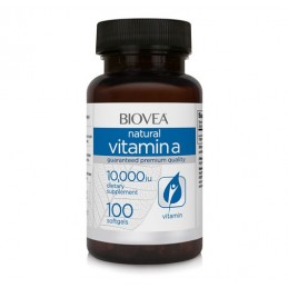VITAMINA A - 10,000 IU, 100 Gelule (esentiala pentru sanatatea ochilor, ajuta la echilibrarea nivelului de zahar) Beneficii Vita