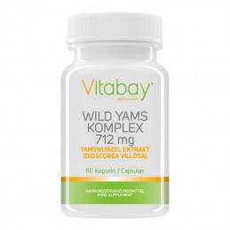 Vitabay Yam Wild Extract 712 mg 60 capsule (pentru menopauza) Beneficii Yam: va ajuta sa faceti fata simptomelor legate de menop