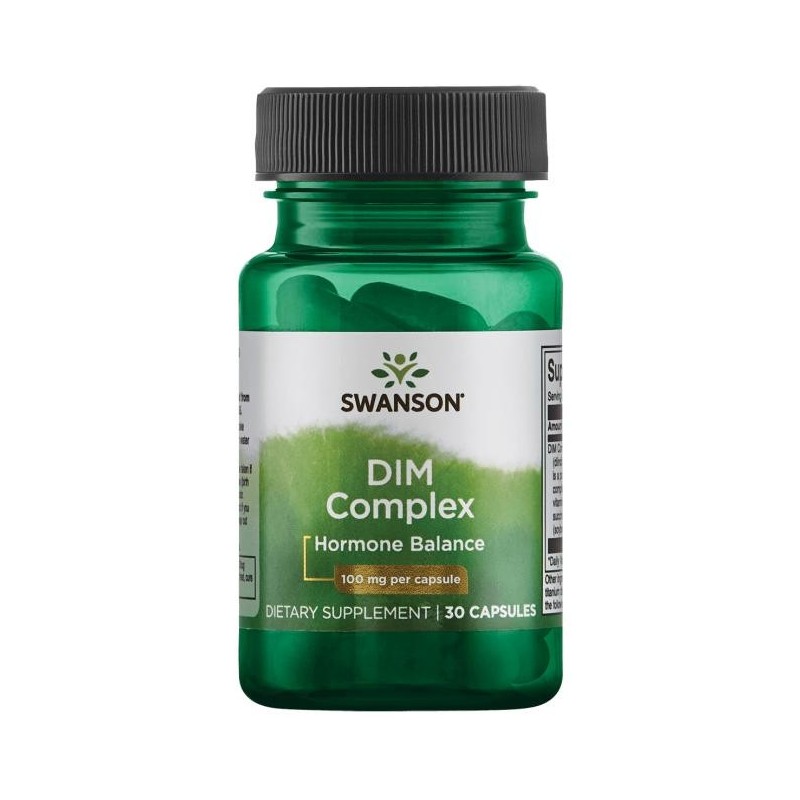 DIM Complex, Diindolilmetan 100 mg 30 Capsule, Swanson, menopauza, estrogen Beneficiile Diindolilmetan DIM Complex: susține echi