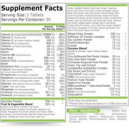 Pure Nutrition USA Complete Multi 90 tablete (Complex vitamine, minerale, antioxidanti) Beneficii Complete Multi: complex de Mul