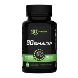GO SHARP 60 Capsule (Imbunatateste memoria) GO SHARP Beneficii: 500 mg Citicolină pe porție, imbunatateste memoria si starea de 
