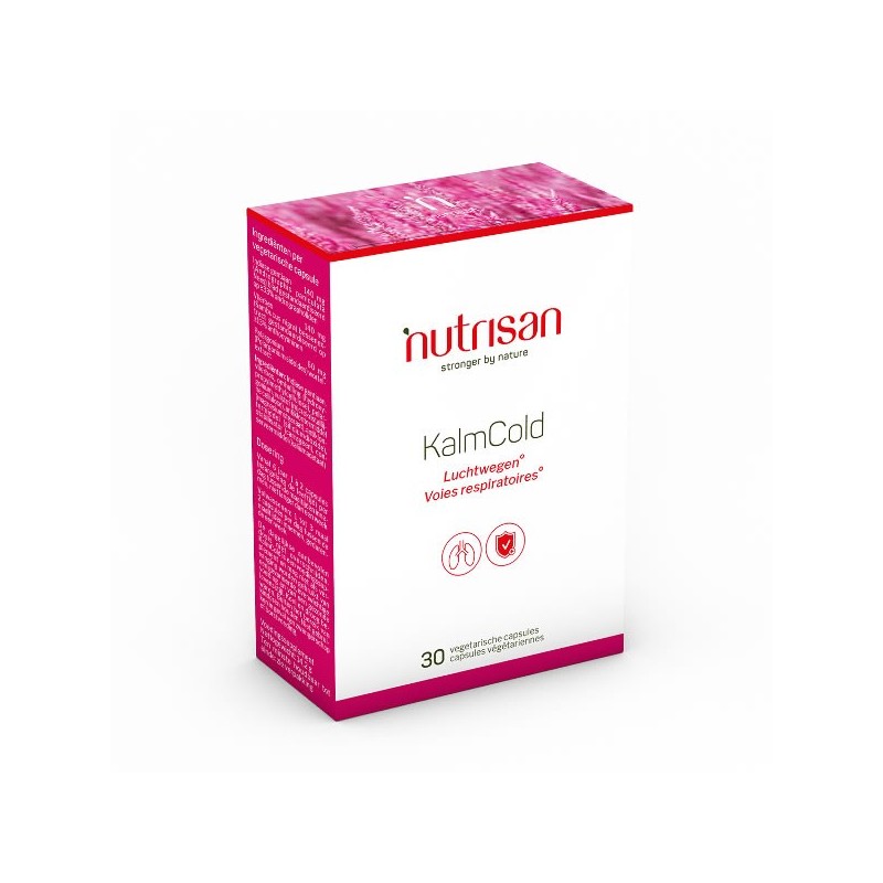 Nutrisan KalmCold 30 Capsule Beneficii KalmCold: efect calmant asupra tractului respirator superior, respirați mai liber prin na