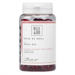 Ulei de krill 90 Capsule (sursa importanta de Omega-3 si astaxantina, este de origine naturala) Beneficii ulei de krill: sursa i