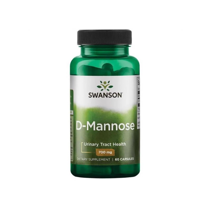 D-Mannose (D-Manoza) 700 mg 60 Capsule (Infectii urinare) Swanson D-Mannose beneficii: menținerea eficienței antibioticelor impo