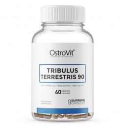 Tribulus Terrestris 90% Saponine 1000 mg 60 Capsule, OstroVit Tribulus Terrestris beneficii: creste in mod natural nivelul de te