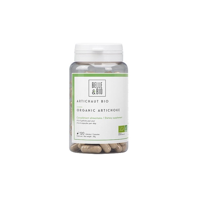 Belle&Bio Anghinare Bio, Artichaut Organic 120 Capsule Beneficii Anghinare: imbuntateste sanatatea inimii, regleaza tensiunea ar
