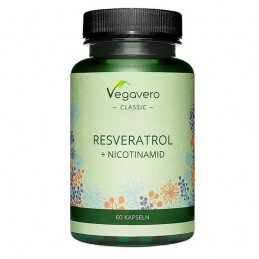 Resveratrol Extract 500 mg + Nicotinamide 60 Capsule, Vegavero Trans-Resveratrol beneficii: mentine sanatatea colonului, antioxi