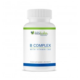 HS Labs Vitamin B Complex 90 Tablete B complex beneficii: Susține funcția cardiovasculară și producția de energie, întăresc imun