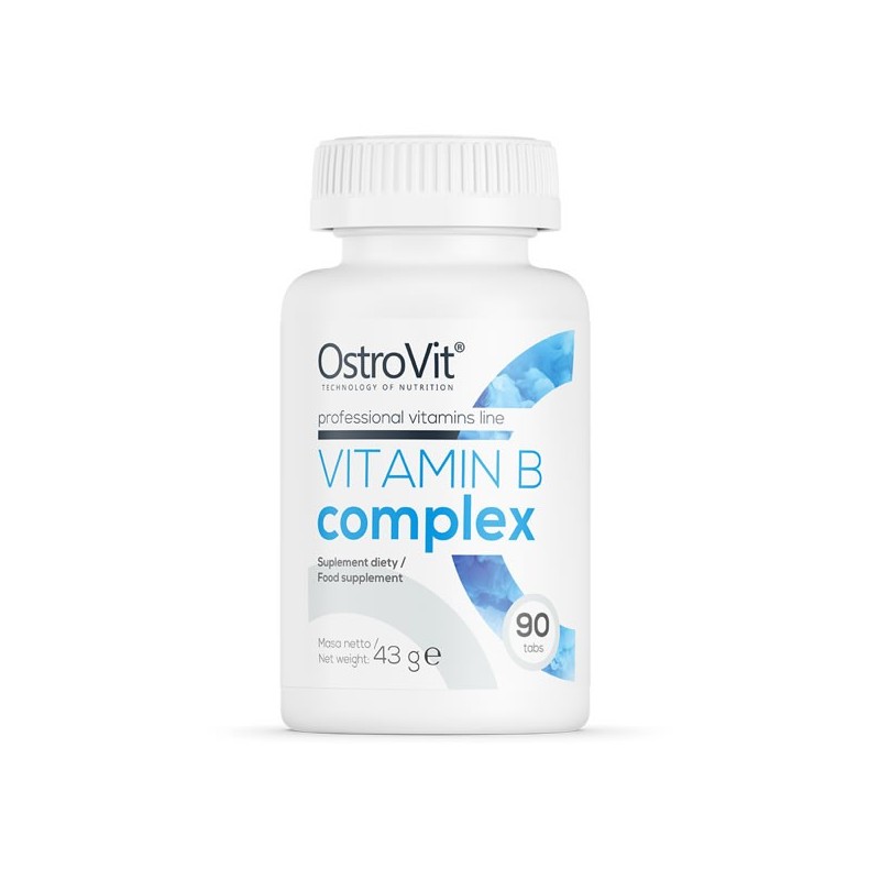 Vitamin B Complex 90 Tablete, OstroVit B complex beneficii: Susține funcția cardiovasculară și producția de energie, întăresc im