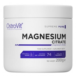 Supreme Pure Magnesium Citrate 200 grame (regleaza tensiunea arteriala, amelioreaza migrenele, amelioreaza depresia) Beneficii m