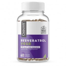 OstroVit Resveratrol trans VEGE 60 Capsule Beneficii Resveratrol: mentine sanatatea colonului, antioxidant natural puternic care