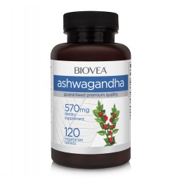 Ashwagandha, 120 pastile (reduce nivelul de zahăr din sânge, reduce nivelul de cortizol) Beneficii Ashwagandha: planta medicinal