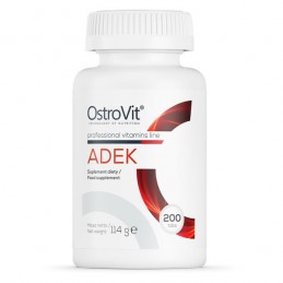 ADEK (Vitaminele A, D, E, K) 200 Tabs- contribuie la mentinerea metabolismului normal al fierului, mentinerea pielii sanatoase) 