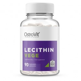 Lecithin VEGE 90 Capsule (poate întârzia procesul de îmbătrânire a organismului, susține concentrația) Beneficii Lecitina: Lecit