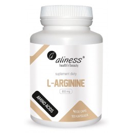 Aliness L-Arginine 800 mg 100 Capsule Beneficii L-Arginina: creste nivelul de oxid nitric, pentru libidou si potenta, creste pro