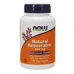 Natural Trans Resveratrol 200 Mg 120 Capsule (mentine sanatatea colonului, antioxidant natural puternic care protejeaza ADN-ul) 