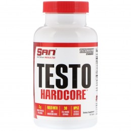 Supliment alimentar Testo Hardcore - 90 Tablete, SAN Testo Hardcore: Cresteti productia naturala de testosteron, 2 grame de trib