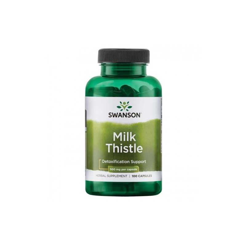 Swanson Milk Thistle, Armurariu, 500mg - 100 Capsule (Supliment Hepatoprotect pentru ficat) Beneficii Armurariu: elimina toxinel