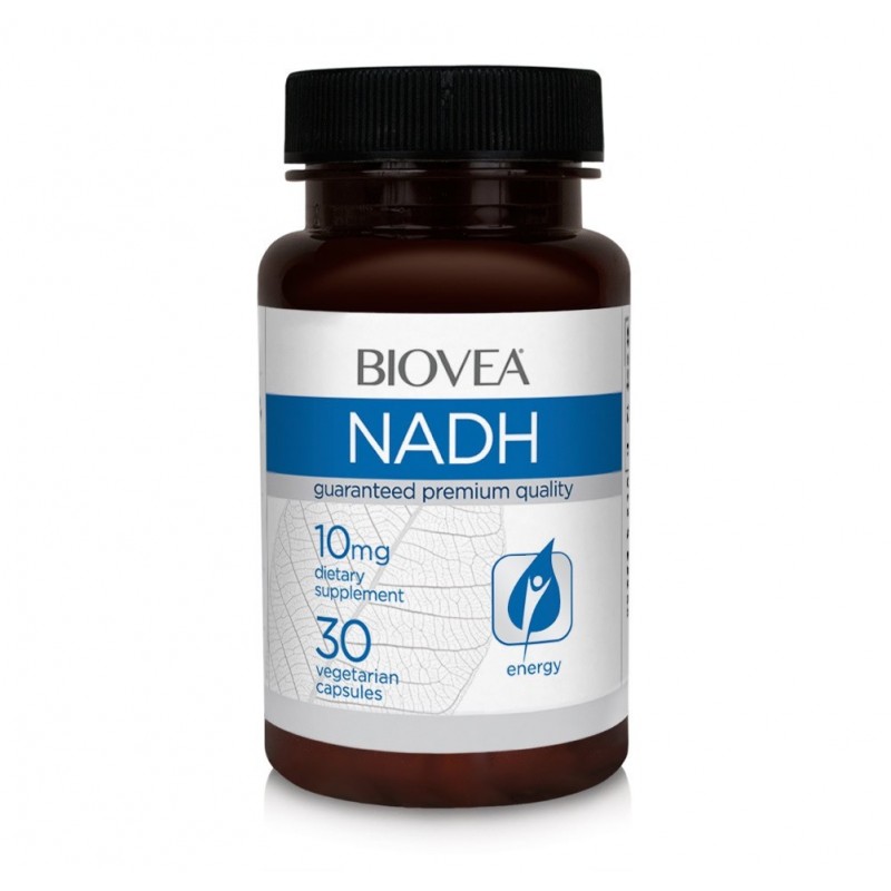 Biovea NADH 10mg 30 capsule Beneficii NADH: este esențial pentru producerea de energie, eficacitate clinică testată pentru sindr