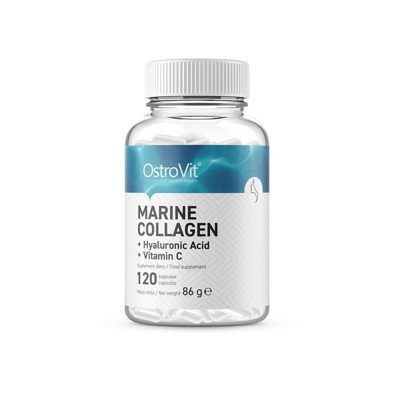 Ostrovit - Marine Collagen + Hyaluronic Acid + Vitamin C, 120 Capsule Notificare INSP - Nr: 4457  - 3