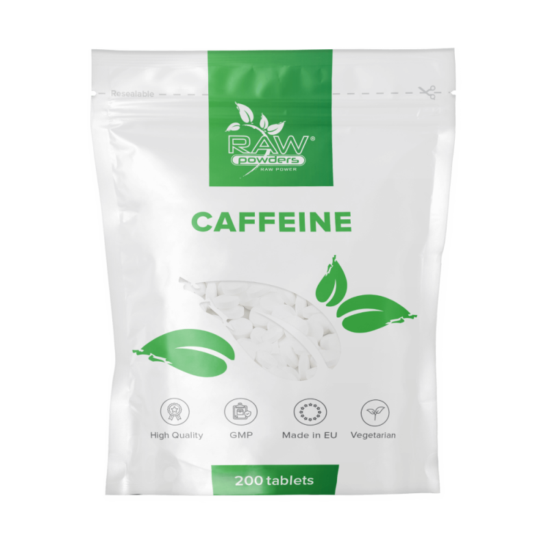 Cafeina 200mg 200 Tablete (Caffeine) Cafeina beneficii: Inlocuitor excelent pentru cafea, ofera multa energie, ajuta la arderea 