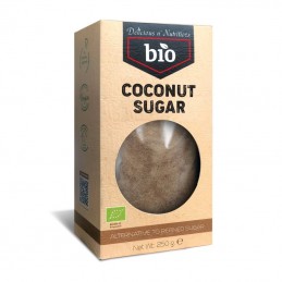 Zahar de cocos bio - 250 grame (alternativa moderna la „zaharul alb” familiar) Zaharul din cocos este alternativa moderna la „za