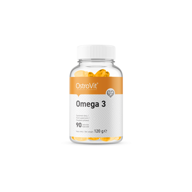 Omega 3 1000mg 90 Capsule, OstroVit Beneficiile Omega 3 ulei de peste: ofera un raport de 3:2 bazat pe dovezi de EPA:DHA, promov