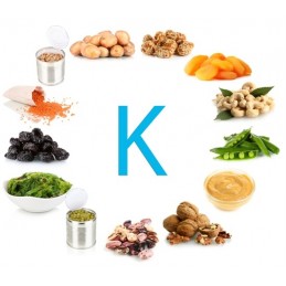 Vitamina K 60 Capsule (reduce bolile cardiovasculare, reduce ridigizarea arterelor, pastreaza un nivel optim de calciu) Benefici