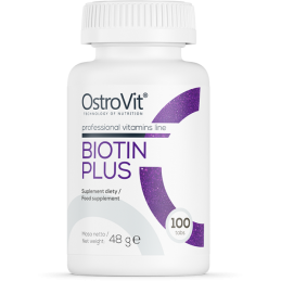 Biotin Plus 100 Tablete (Biotina 2500mcg + Zinc + Seleniu)- importanta pentru par, piele si sanatatea unghiilor Beneficii Biotin