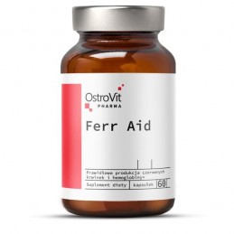 Ferr Aid 60 Capsule (Fier + Vitamine)- o functie cognitiva normala, un metabolism normal de energie Beneficii Fier: o functie co