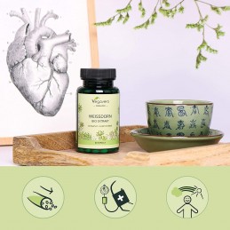 Vegavero Organic Hawthorn (Weisdorm - Paducel) 60 Capsule Beneficii Paducel: protejeaza inima si sistemul cardiovascular, imbuna