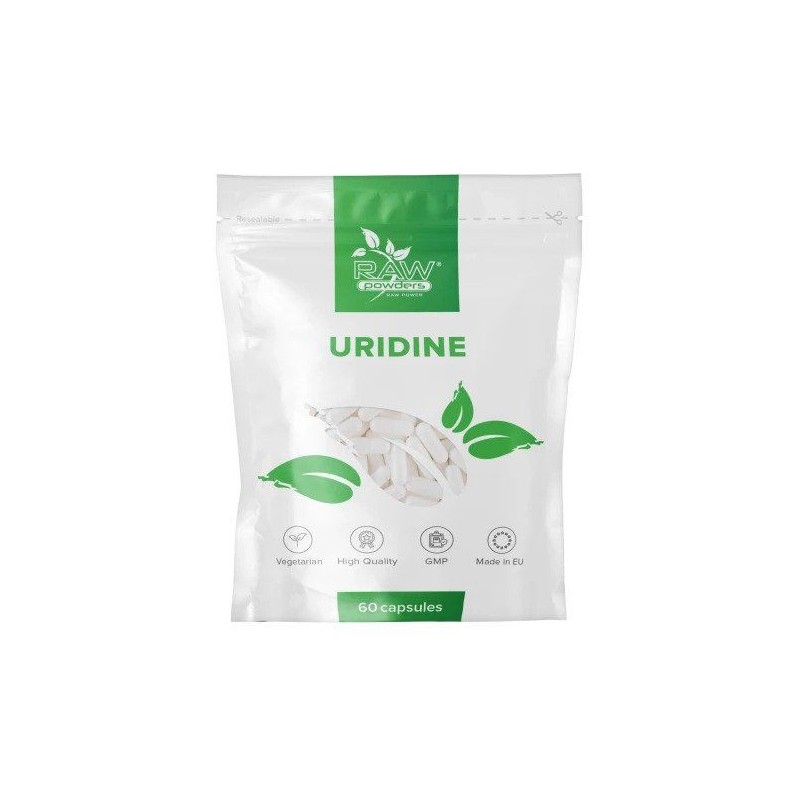 Uridine 5 Monofosfat 250 mg 60 Capsule, Raw Powders Uridine 5 Monofosfat beneficii: stimuleaza reproducerea neuronilor, actionea