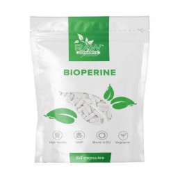 Bioperina, 10mg 60 Capsule, Supliment de înaltă calitate, metabolism îmbunătățit, creșterea dopaminei și serotoninei Beneficii B
