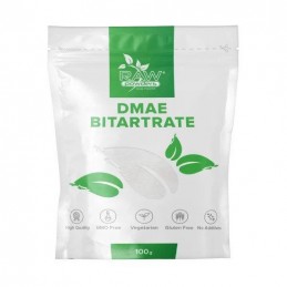 Raw Powders DMAE Bitartrate pudra 100 grame Beneficii DMAE Bitartrate: promovează sentimente de bunăstare și relaxare, reduce pi